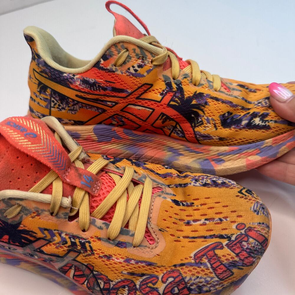 ASICS Noosa Tri 14 Tropical Orange Pop Blazing Coral Sneakers - Picture 3 of 6